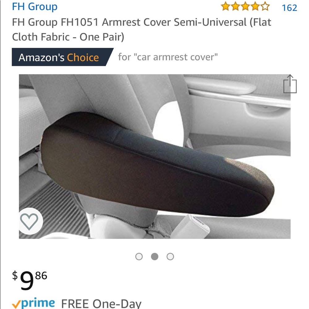 Two armrest covers